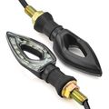 2x 10mm Motorcycle Accessories Black Racing 12 Led Turn Signal Light Indicator Lens Blinker Universal For Suzuki Honda Kawasaki