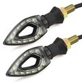 2x 10mm Motorcycle Accessories Black Racing 12 Led Turn Signal Light Indicator Lens Blinker Universal For Suzuki Honda Kawasaki