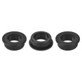 3pcs Rubber Grommets 40mm Drill Hole 30mm Id Top Hat Grommet Black Silicone Plug Gasket For Wiring Automotive 