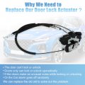 X Autohaux Rear Left Side Door Lock Actuator Motor For Nissan Rogue 2008-2015 Select 2014-2015 82501-jm00a