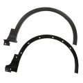 G-plus Fender Flare Wheel Cover Compatible With 2013-2017 Ford Escape Black Front Right Passenger Well Arch Molding