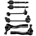 6-piece Fit For 2003008 Mazda 6 All Models-2 Front Stabilizer Sway Bar 2 Outer 2 Inner Tie Rod End Link 