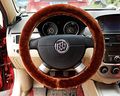 Plush Stretch-on Vehicle Steering Wheel Cover Classic Car Protector Brown