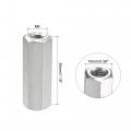 Uxcell M6 X 1 0-pitch 30mm Length 304 Stainless Steel Metric Hex Coupling Nut 10-pack