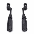 Xkh- Motorcycle Black Streamliner Skull Footpeg 3 Kit 1 4 Mount Compatible With Gl1800 Vt750 Shadow P N Mt216-077 216-093-bk