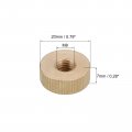 Uxcell Knurled Thumb Nuts 4pcs M8 X D20mm H7mm Brass Nut Flat Head Blind Hole Lock Adjusting For 3d Printer Parts
