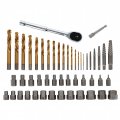 Abn 50pc Screw Bit Extractor And Assorted Drill Kit -a Damaged Impact Bits With Bolt Set