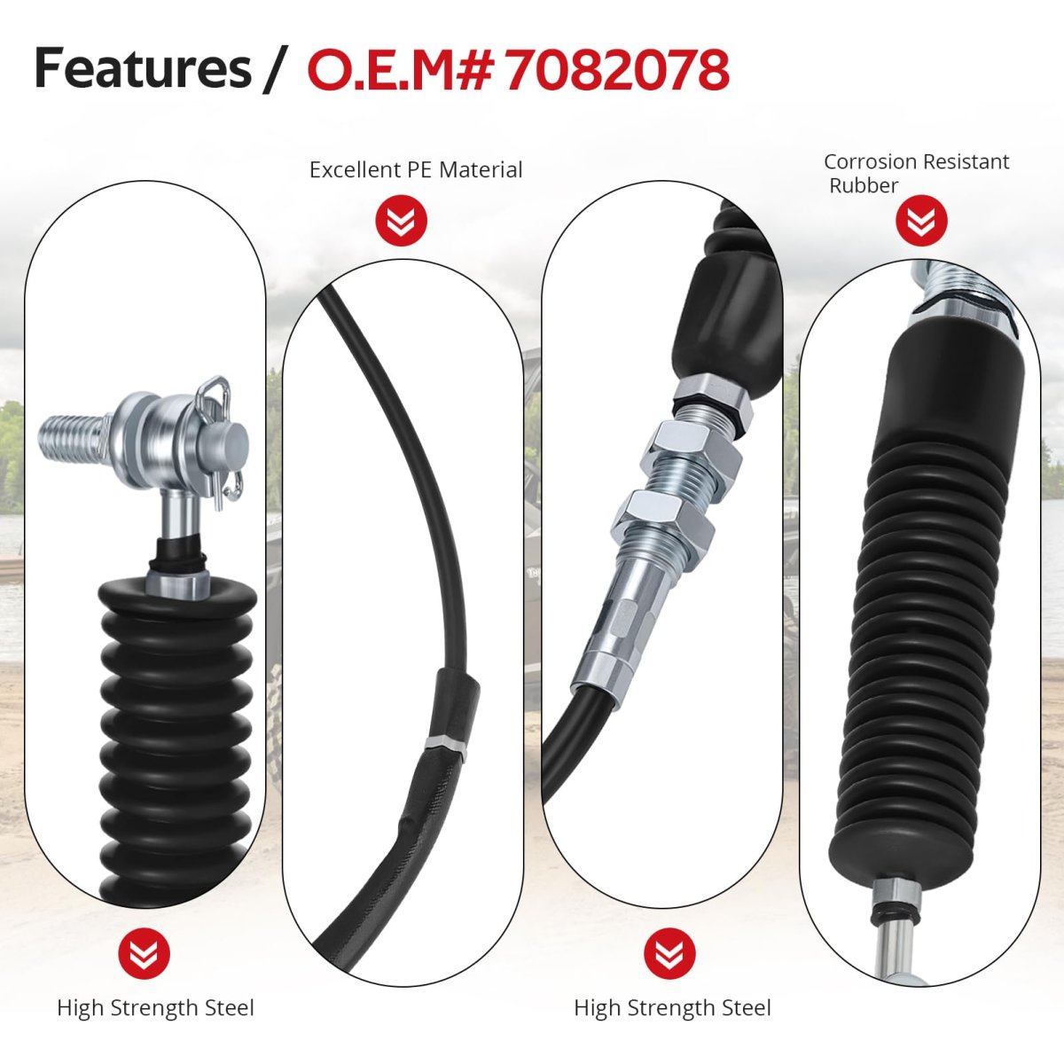 Gear Shift Cable For Polaris General 1000 And Xp 2016 To 2025 Part Number