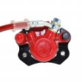 Mini Atv Hydraulic Disc Brake Kit For 50cc 110cc 125cc Kids Quad Dune Buggy Red Rear System With Master Cylinder Caliper Pads
