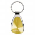 Au-tomotive Gold Teardrop Key Chain For Dodge Gold