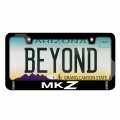 Ipick Image Made For Lincoln Mkz Dual Logo Black Metal License Plate Frame