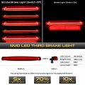 Vipmotoz Full Led Third Brake Tail Cargo Chmsl Light Compatible With 1997-2004 Chevy Corvette C5 Chrome Housing Clear Lens