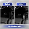 X Autohaux 3pcs Silver Tone Aluminum Car Brake Gas Accelerator Rest Foot Pedal Kit Non Slip Cover Pads For Toyota Camry