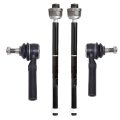 4pc Inner Outer Right Left Tie Rod Ends For Chevrolet Cadillac Gmc Ev800084 Es800223 Fits Silverado 1500 Tahoe Suburban 