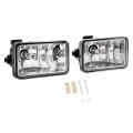 Hecasa Pair Fog Lights For 2017-2019 Ford F250 F350 Super Duty Pickup Truck Front Bumper Halogen Driving Lamp Plastic Pc Clear 