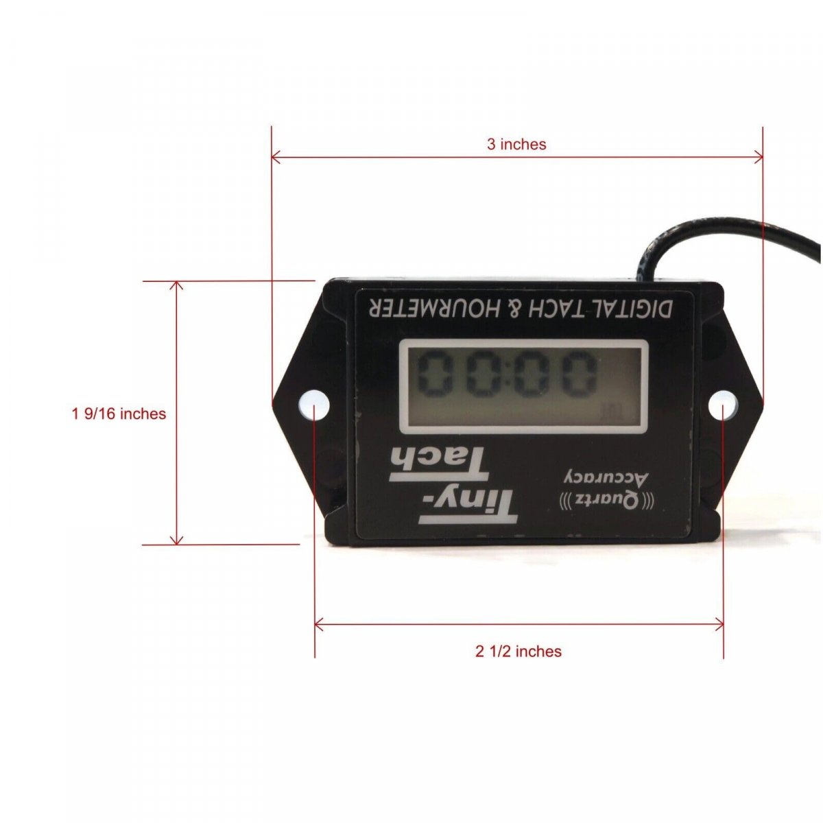 Dti Digital Tachometer And Hour Meter For Gas Motors 2 In 1 Engine Run Time Tracker With 6 Ft Cable Marine Small Engines