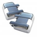 S Sizver Triple Chrome Plated 2pcs Full Tow Mirror Covers For 2008-2016 Ford F-250 F-350 F-450 Super Duty With Signal 