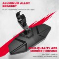 Utv Side Mirrors And Center Adjustable For 1 6 -2 Roll Bar Cage Breakaway Rear View Mirror Polaris Rzr Can Am X3 Yamaha Rhino