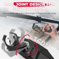 Utv Side Mirrors And Center Adjustable For 1 6 -2 Roll Bar Cage Breakaway Rear View Mirror Polaris Rzr Can Am X3 Yamaha Rhino