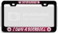 Boerboel Dogs Pets 3d Metal License Plate Frame I Can T Keep Calm Because Own A Heavy Duty Steel Tag Holder For Auto Suv Truck 