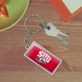 Graphics More Rectangle Southern Utah University Primary Logo Keychain In Chrome Plated Metal