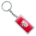 Graphics More Rectangle Southern Utah University Primary Logo Keychain In Chrome Plated Metal