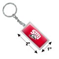 Graphics More Rectangle Southern Utah University Primary Logo Keychain In Chrome Plated Metal