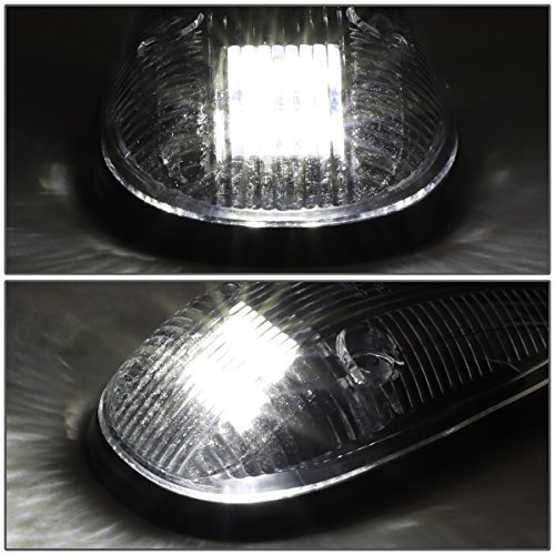 Auto Dynasty For Dodge Ram 1500 2500 3500 Be 5 X Led Cab Roof Top Lights Black Housing White