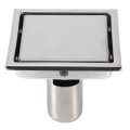 110 X 110mm Tile Insert Floor Drain Strainer Rustproof Stainless Steel For Bathroom Garage Basement Toilet 