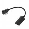 X Autohaux Car Bluetooth Wireless Adapter Audio Radio Music Interface Aux Cable For Audi Ami Mmi Mdi Abs Black