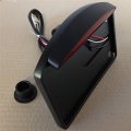 Smt-side Mounted License Plate Assembly Chrome Led Tail Brake Light Black B00ruehcws