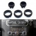Gzyf Air Conditioning Switch Knob Bezel Button Covers Volume Fit For Range Rover Sport 2006-2013 Land Discovery 4 2009-2016 5pc