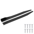 Car Body Styling Side Skirt 2pcs Splitter Lip Winglet Diffuser Universal 120cm47 2in Glossy Black