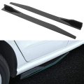 Car Body Styling Side Skirt 2pcs Splitter Lip Winglet Diffuser Universal 120cm47 2in Glossy Black