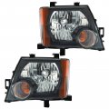 Headlights Headlamps Left Right Pair Set For 09-13 Nissan Xterra X S Models 