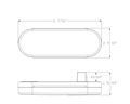 Halo Led 6 Sealed Oval Stop Turn Tail Light Clear Lens A Durable Replacement For Any Trailer