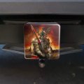 Undead Skeleton Knight Warrior Fantasy Tow Trailer Hitch Cover Plug Insert