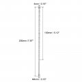 Uxcell 2pcs 4mm X 200mm Straight Shank Twist Drilling Bit For Electric Drill