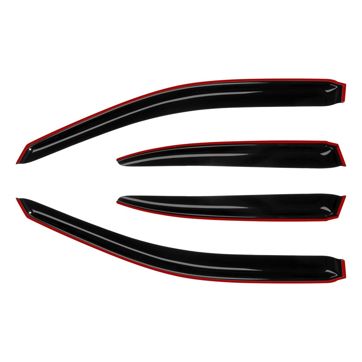 Outside Mount Window Wind Deflectors Replacement For 2001-2005 Honda Civic Visors Rain Guard 4pieces