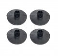4 Pcs 1 3 In Leaf Spring End Tip Wear Pad Anti Squeak Insert Silencer Plastic Block Round Black Bls-4pc 
