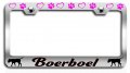 Boerboel Dogs Pets Chrome Metal License Plate Frame Tag Holder F18 
