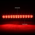 Compatible With 99-07 Ford Super Duty Red 3d Led C-bar Tail Lights 3rd Third Brake Lamp Black Smoked
