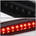Compatible With 99-07 Ford Super Duty Red 3d Led C-bar Tail Lights 3rd Third Brake Lamp Black Smoked