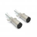 High Soar 7 Way Trailer Plug Tester 2 Pcs Cord With Spring Guard Wiring Harness Power Electric Adapter For Semi Truck Heavy 