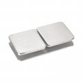 Uxcell Stainless Steel 180 Degree Glass Clamp 2pcs For 8-12mm Thickness Double Side Square Frameless Corner Bracket Clip Shower