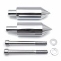 Httmt- Extended Aluminum Chrome Spike Frame Sliders Black For 2003-2006 Cbr600rr Cbr600 P N Mt290-016-cd