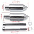 Httmt- Extended Aluminum Chrome Spike Frame Sliders Black For 2003-2006 Cbr600rr Cbr600 P N Mt290-016-cd