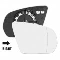 X Autohaux Car Passenger Right Side Rearview Mirror Glass Heated With Backing Plate For Mercedes-benz S 550 2014-2017