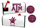 Texas A M Aggies Magnetic Mailbox Cover Sticker Set Officially Licensed Collegiate Product 