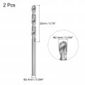 Uxcell Solid Carbide Drill Bits 2 4mm C2 K20 Tungsten Jobber Straight Shank Drilling Tool For Stainless Steel Aluminum Iron